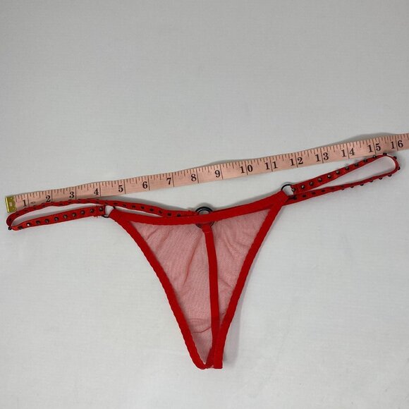Agent Provocateur Bullet Red Thong M/L New NO TAGS - Picture 9 of 9